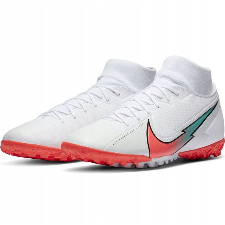 Calzado de fútbol Nike Mercurial Superfly 7 Academy M Tf AT7978 163 blanco 2 Calzado de fútbol Nike Mercurial Superfly 7 Academy M Tf AT7978 163 blanco 2