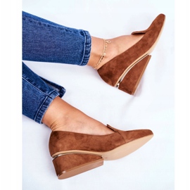 Brogues para mujer Exquisite Brown 1205 marrón 4
