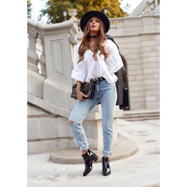 Botas de Mujer Sergio Leone Botines Chelsea Lacados Negros BT621 3