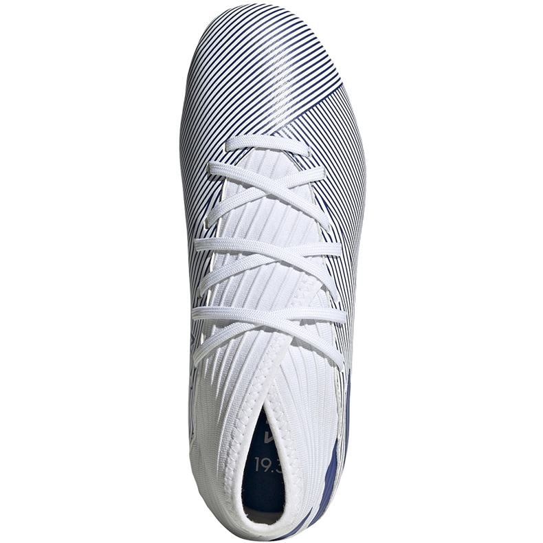 Las botas de fútbol adidas Nemeziz 19.3 Fg Jr EG7245 gris plata 1