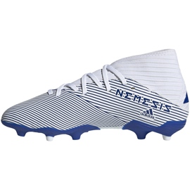 Las botas de fútbol adidas Nemeziz 19.3 Fg Jr EG7245 gris plata 2
