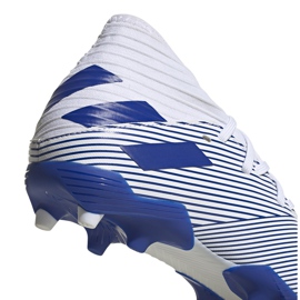 Las botas de fútbol adidas Nemeziz 19.3 Fg Jr EG7245 gris plata 4
