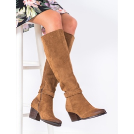 Botas de ante VINCEZA marrón 1