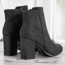 SHELOVET Botines negros en un poste 1