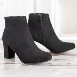 Laura Mode Botas clásicas en un poste negro 4