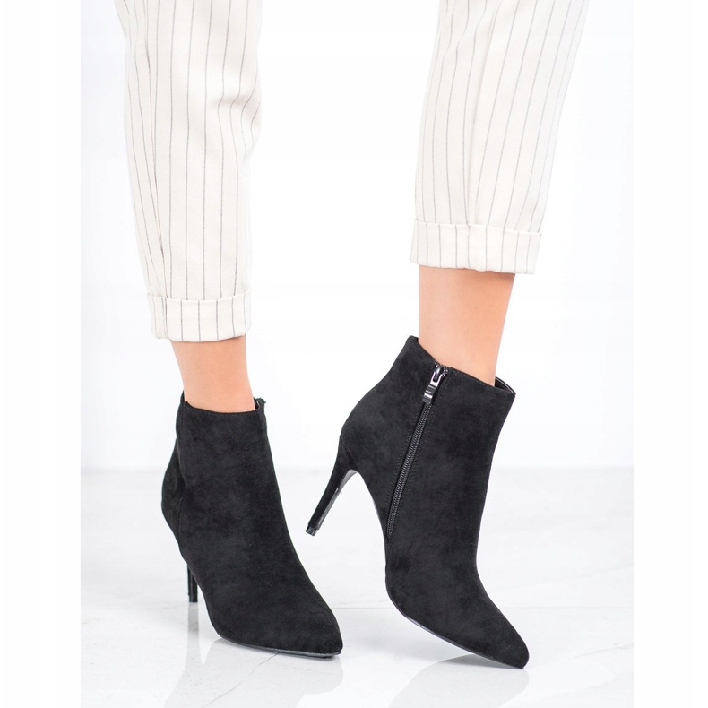 Sweet Shoes Botas de gamuza sexy negro 1