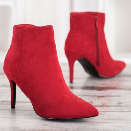 Sweet Shoes Botas de gamuza sexy rojo 3