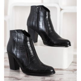 Filippo Botas de moda con estampado de serpiente negro 2 Filippo Botas de moda con estampado de serpiente negro 2