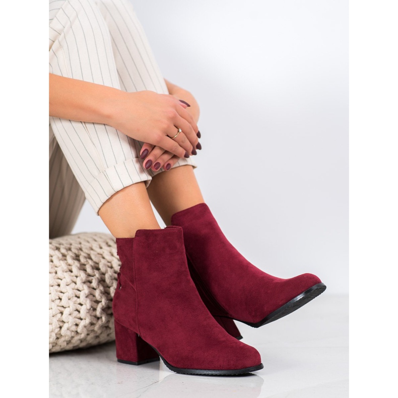 SHELOVET Botas con flecos rojo 1 SHELOVET Botas con flecos rojo 1