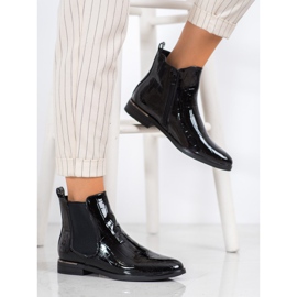 Filippo Botines chelsea lacados negros 3