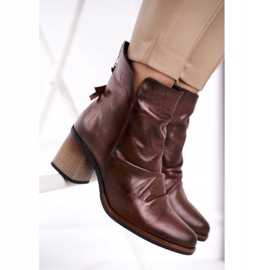 Botas De Mujer Con Tacón Alto Maciejka Marrón 04757-02 3