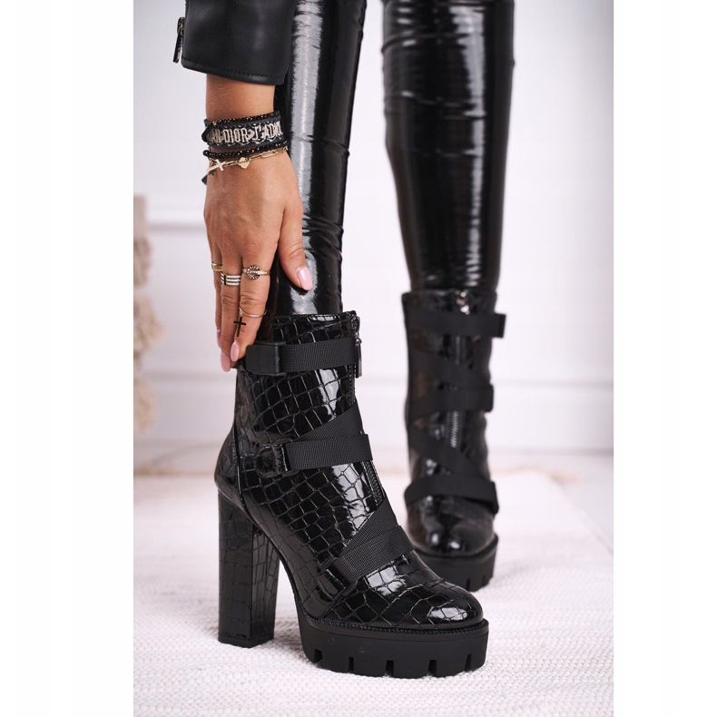 FE1 Botas de mujer con tacón alto Negro Hortego 1 FE1 Botas de mujer con tacón alto Negro Hortego 1