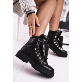 BUGO Botines planos de mujer con lengüeta Black Passa negro 1 BUGO Botines planos de mujer con lengüeta Black Passa negro 1