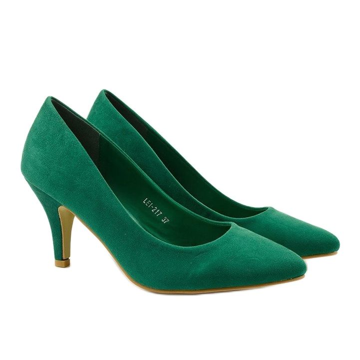 Tacones de gamuza verde clásico X8053 1 Tacones de gamuza verde clásico X8053 1
