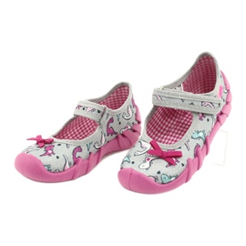 Calzado infantil befado 109P204 rosado plata gris 5