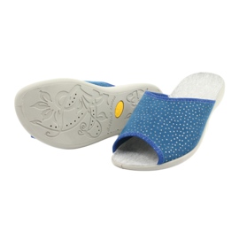 Zapatos de mujer befado pu 254D117 azul gris 4