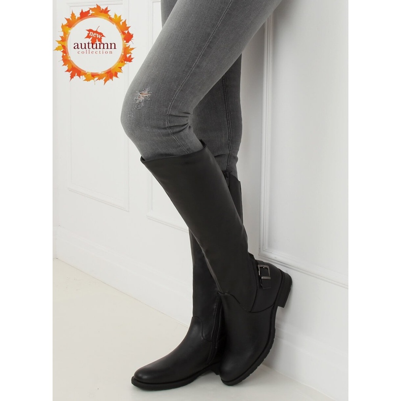 Botas de mujer negras H9208 Negro 1