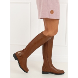 Botas camel de mujer H9208 Camel marrón 3
