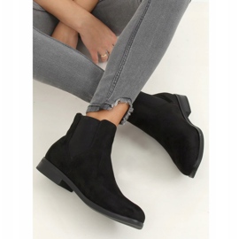 Botines Chelsea negros para mujer 8B957 Negro 4