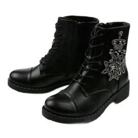 Botas negras con adornos Shyvia M620 Black negro 2 Botas negras con adornos Shyvia M620 Black negro 2