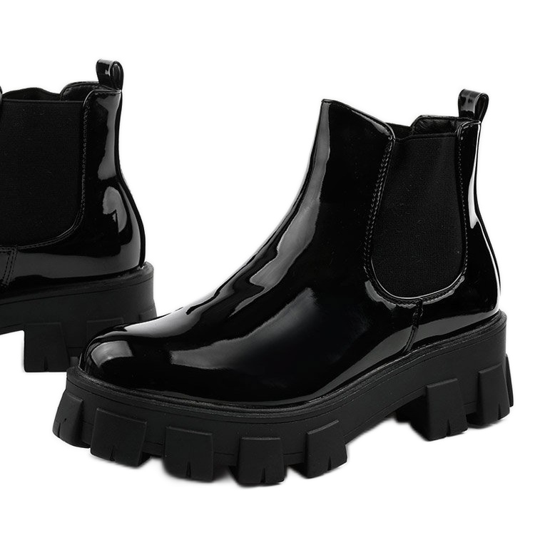 Botas negras en la plataforma Lilney NC1086 negro 1
