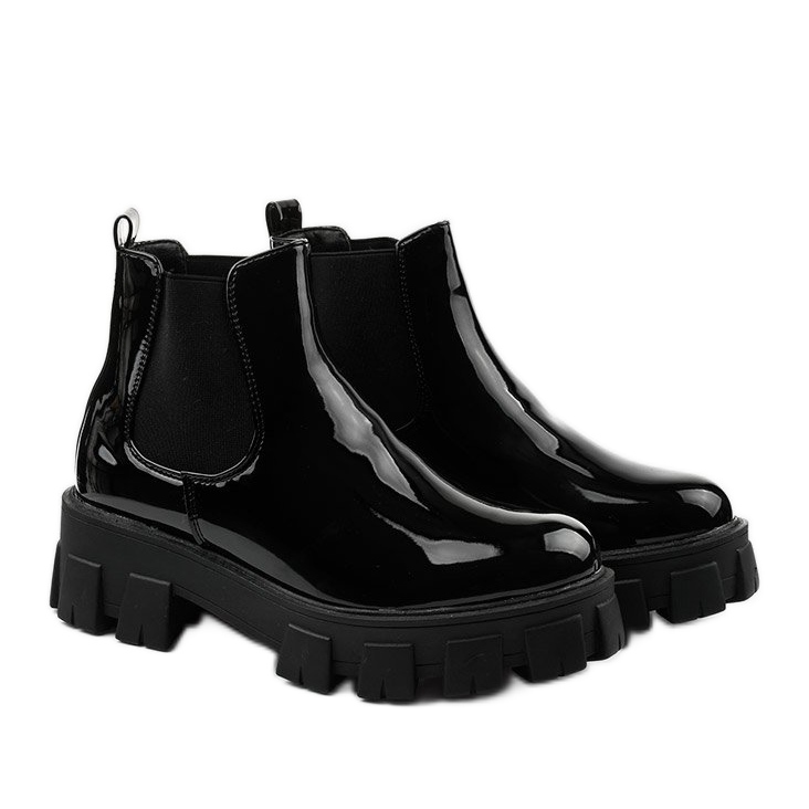 Botas negras en la plataforma Lilney NC1086 negro 2
