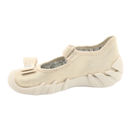 Zapatillas para niños de Befado con un arco 109p206 dorado 6