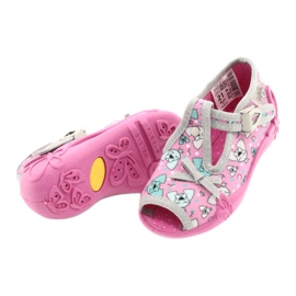 Calzado infantil befado 213P120 rosa plata gris 5