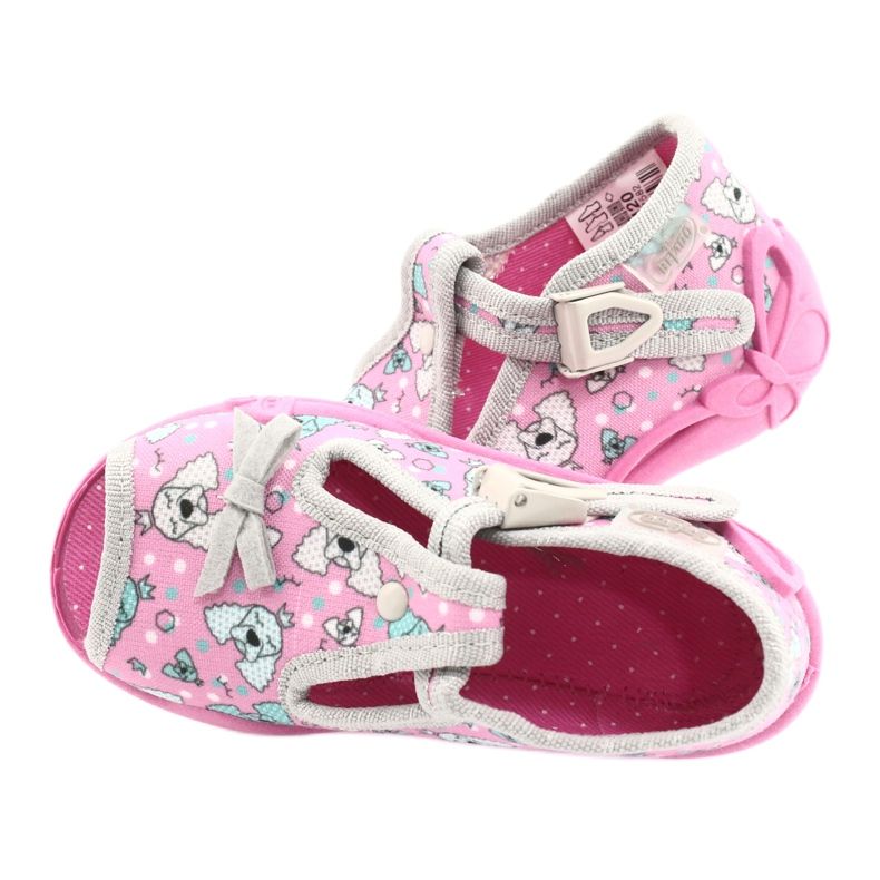 Calzado infantil befado 213P120 rosa plata gris 6