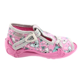 Calzado infantil befado 213P120 rosado gris 5
