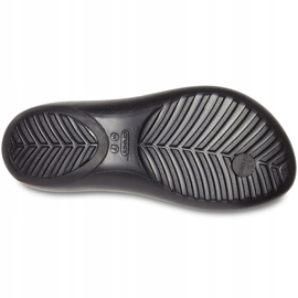 Sandalias de mujer Crocs Serena Metallic Bar Fp W negro y dorado 206420751 5