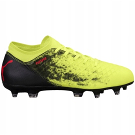 Botas de fútbol Puma Future 18.4 Fg Ag Junior amarillo-negro 104346 01 multicolor 1
