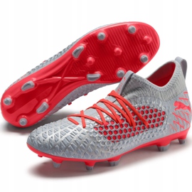 Botas de fútbol Puma Future 4.3 Netfit Fg Ag 105612 01 multicolor gris 3
