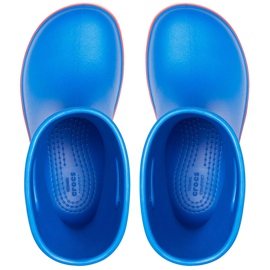 Crocs Botas de lluvia para niños Crocband Rain Boot Niños, azul 205827 4KD 1