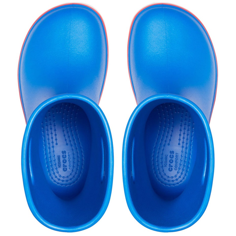 Crocs Botas de lluvia para niños Crocband Rain Boot Niños, azul 205827 4KD 1