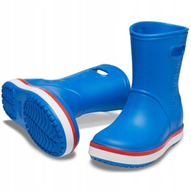 Crocs Botas de lluvia para niños Crocband Rain Boot Niños, azul 205827 4KD 3