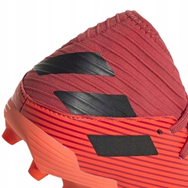 Botas de fútbol adidas Nemeziz 19.3 Fg Junior EH0492 naranja rojo 4
