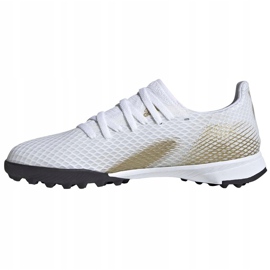 Botas de fútbol Adidas X GHOSTED.3 Tf Junior EG8214 blanco gris 2