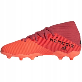 Botas de fútbol adidas Nemeziz 19.3 Fg Junior EH0492 naranja rojo 2