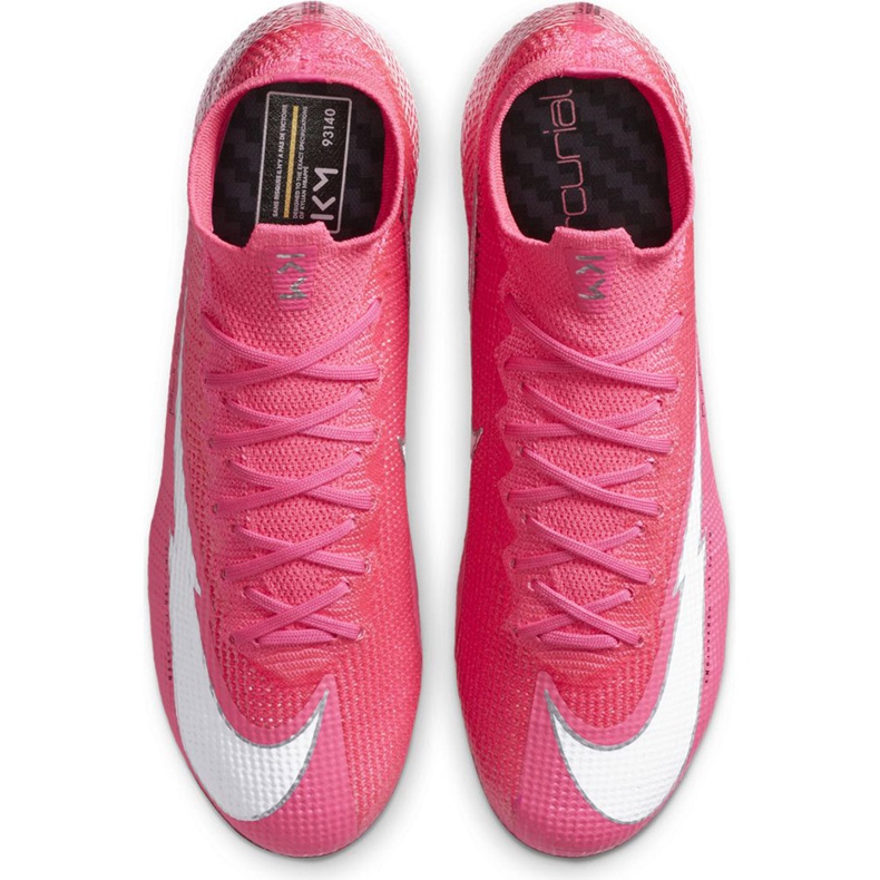 Zapatos de fútbol Nike Mercurial Superfly 7 Elite Km Fg DB5604 611 rosado rosado 1