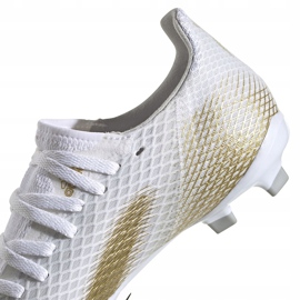 Botas de fútbol adidas X GHOSTED.3 Fg Junior EG8210 blanco blanco 4