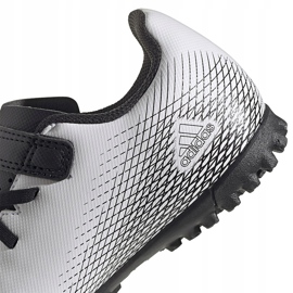 Botas de fútbol Adidas X GHOSTED.4 H&amp;L Tf Junior FW9573 blanco blanco 4
