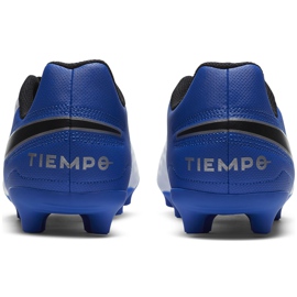 Zapatillas de fútbol Nike Tiempo Legend 8 Club FG / MG Junior AT5881 104 blanco blanco 4