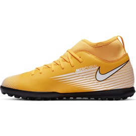 Calzado de fútbol Nike Mercurial Superfly 7 Club Tf Junior AT8156 801 naranja amarillo 2
