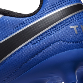 Zapatillas de fútbol Nike Tiempo Legend 8 Club FG / MG Junior AT5881 104 blanco blanco 6