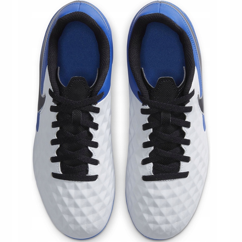 Zapatillas de fútbol Nike Tiempo Legend 8 Club FG / MG Junior AT5881 104 blanco blanco 1