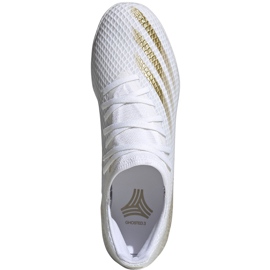 Botas de fútbol Adidas X GHOSTED.3 In EG8204 blanco, dorado dorado 1
