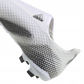 Botas de fútbol Adidas X GHOSTED.3 Ll Fg Junior EG8151 blanco blanco 4