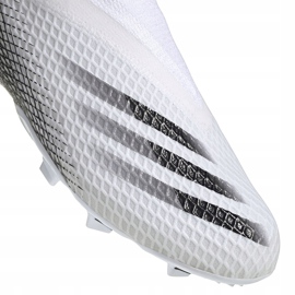 Botas de fútbol Adidas X GHOSTED.3 Ll Fg Junior EG8151 blanco blanco 3