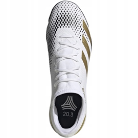 Botas de fútbol adidas Predator 20.3 L Tf FW9189 blanco, oro, negro blanco 1